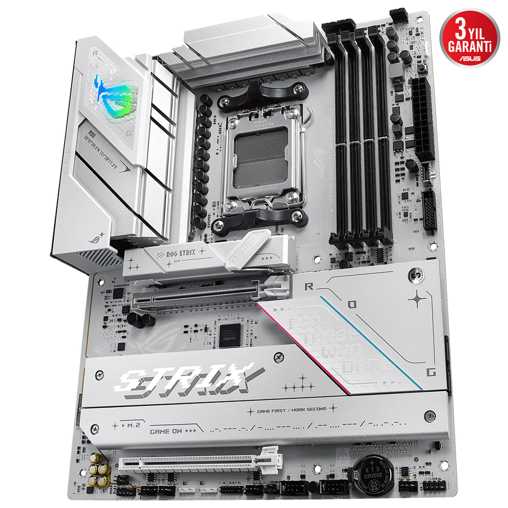 ASUS ROG STRIX B850-A GAMING WIFI7 DDR5 HDMI DP PCIE 5.0 AM5 mATX BEYAZ