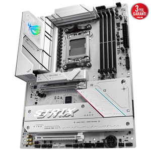ASUS ROG STRIX B850-A GAMING WIFI7 DDR5 HDMI DP PCIE 5.0 AM5 mATX BEYAZ