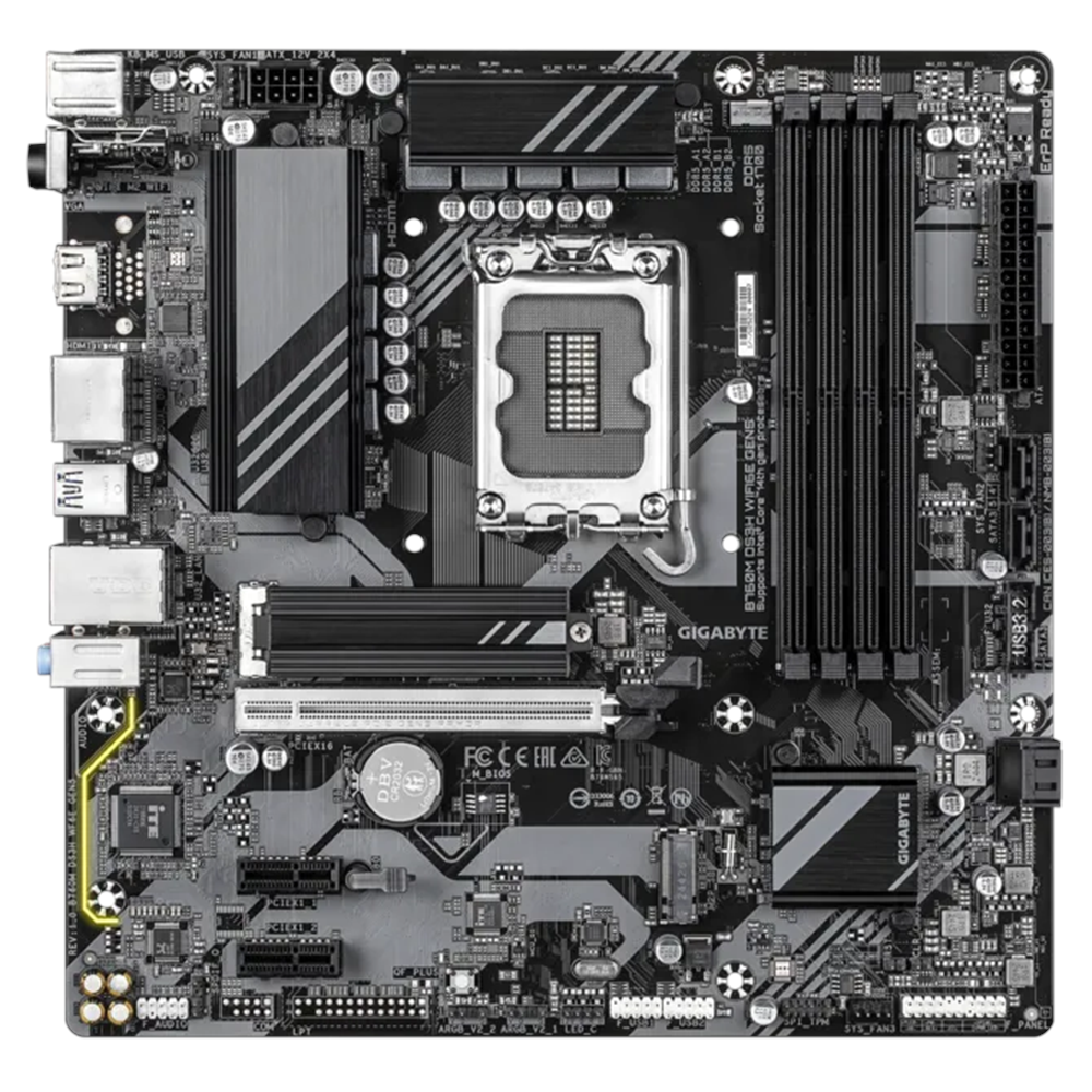 GIGABYTE B760M DS3H WIFI6E GEN5 DDR5 HDMI-DP PCIE 4.0 mATX