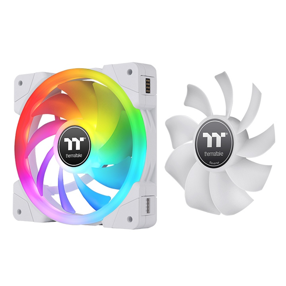 THERMALTAKE 120MM SWAFAN EX12 ARGB Kasa Fanı+Kontrolcü 3'lü set beyaz