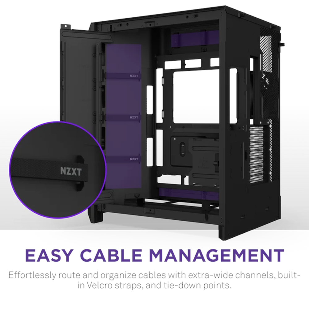 NZXT H9 FLOW CM-H92FB-01 Gaming Mid Tower PC Kasası 