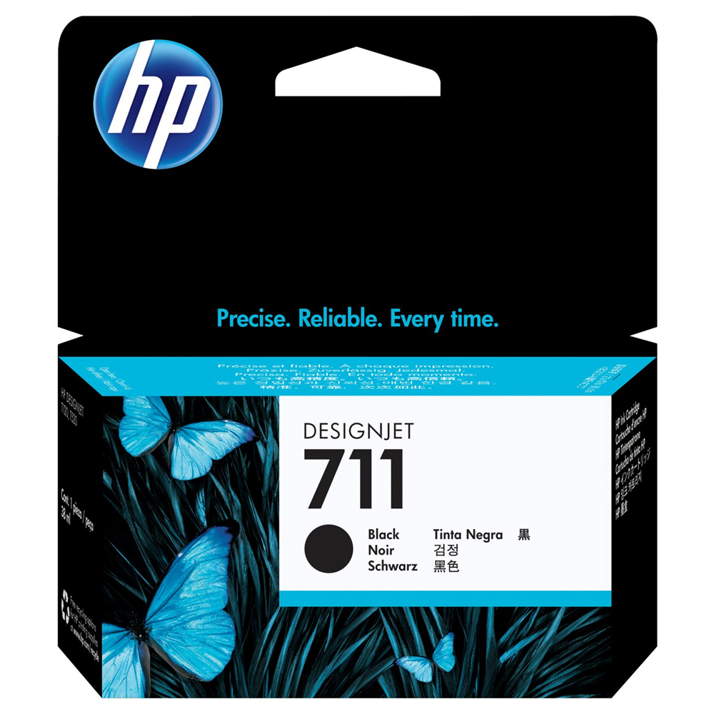 HP 711 CZ129A Siyah DesignJet Orijinal Mürekkep Kartuşu