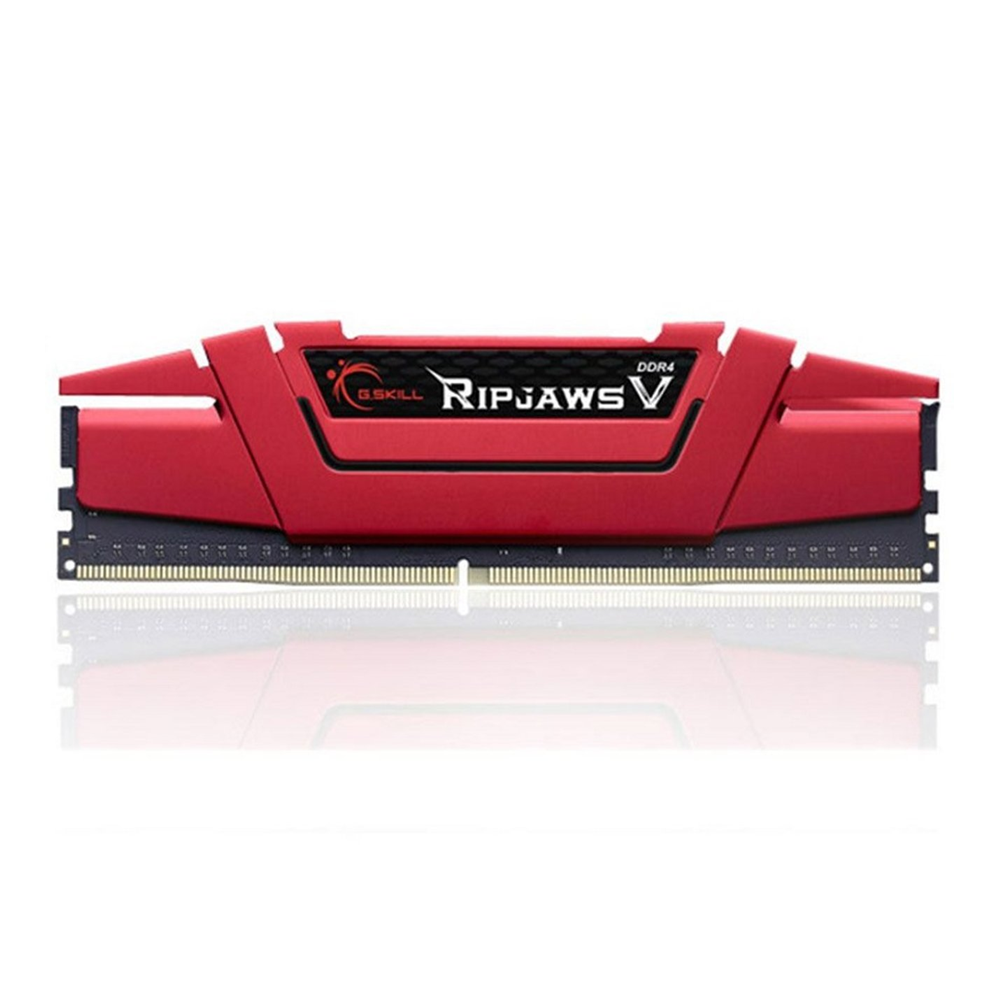 GSKILL 8GB DDR4 3000MHZ CL16 PC RAM / RipjawsV F4-3000C16S-8GVRB Kırmızı 