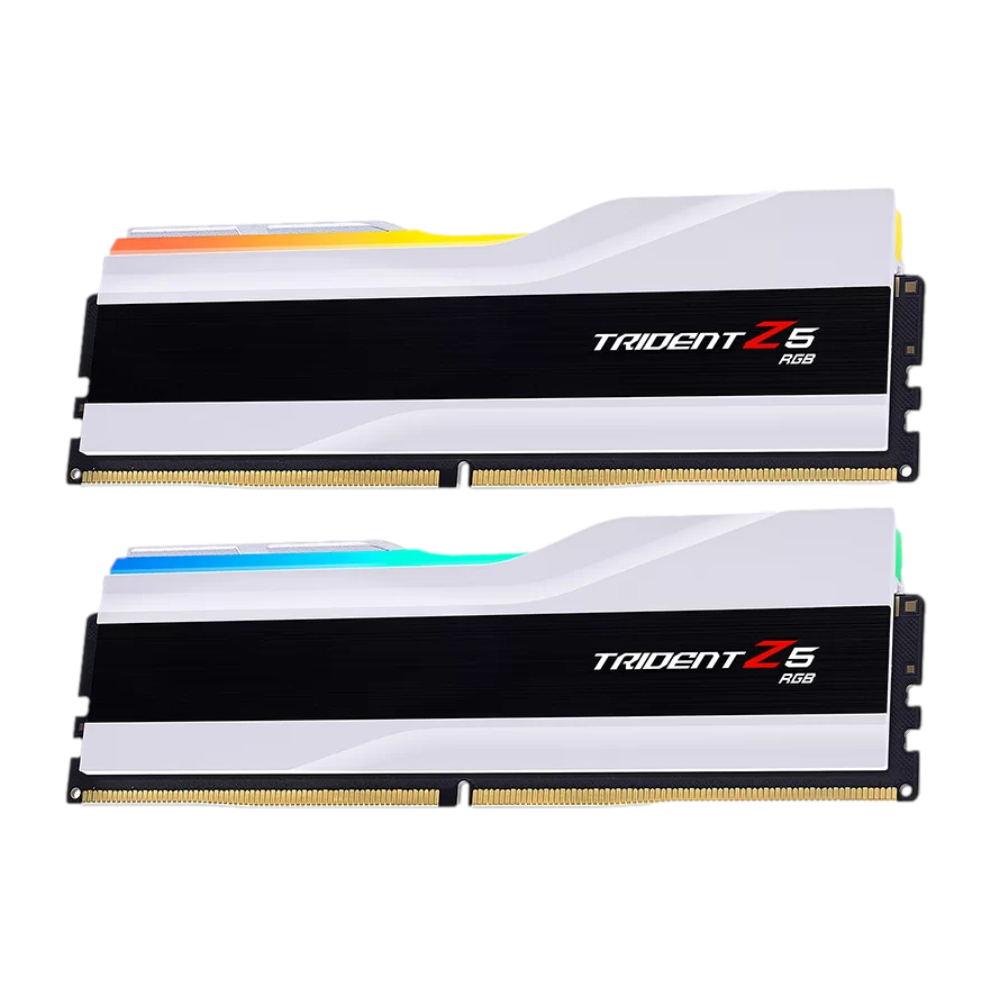 GSKILL 32GB (2X 16GB) DDR5 6400MHZ CL32 RGB DUAL KIT PC RAM BEYAZ TRIDENT Z5 F5-6400J3239G16GX2-TZ5RW
