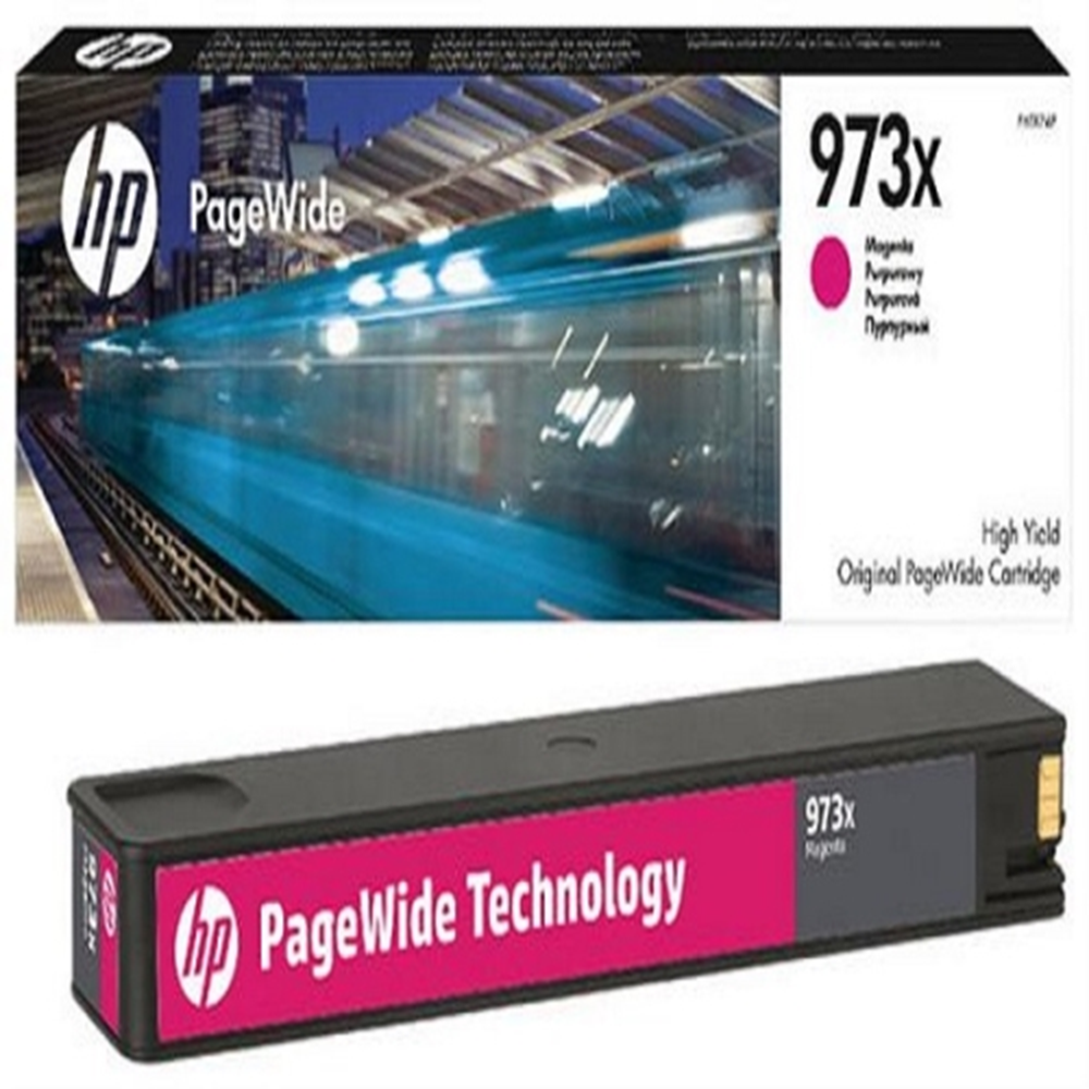 HP F6T82A No 973X Macenta 82 ml Yüksek Kapasiteli Orijinal PageWide Kartuş 7.000 Sayfa