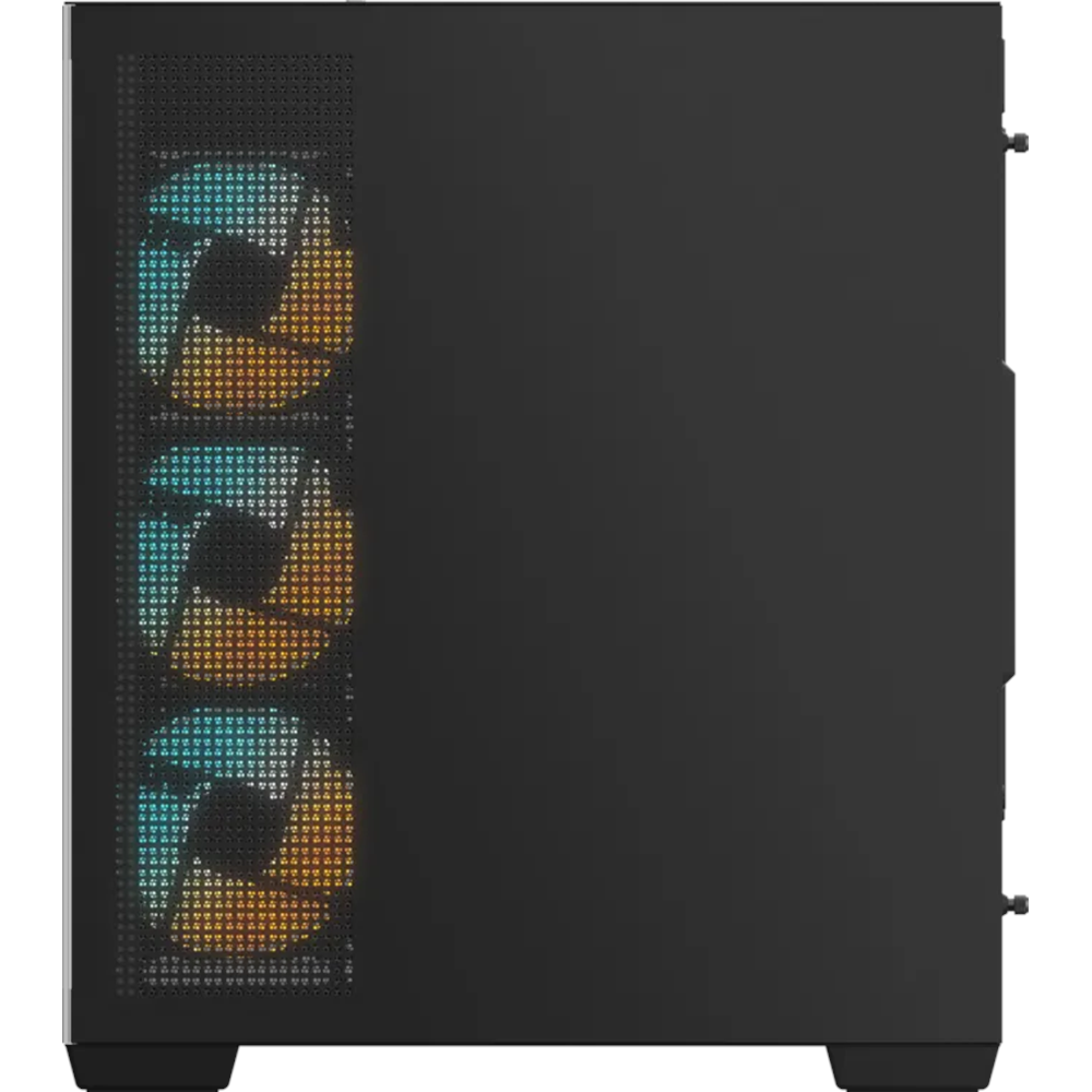 GIGABYTE C500 Panoramic Stealth Ön ve Yan Paneli Temperli Cam 4x ARGB Fanlı Gizli Konnektör Uyumlu Siyah Mid Tower Kasası
