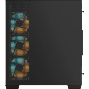 GIGABYTE C500 Panoramic Stealth Ön ve Yan Paneli Temperli Cam 4x ARGB Fanlı Gizli Konnektör Uyumlu Siyah Mid Tower Kasası