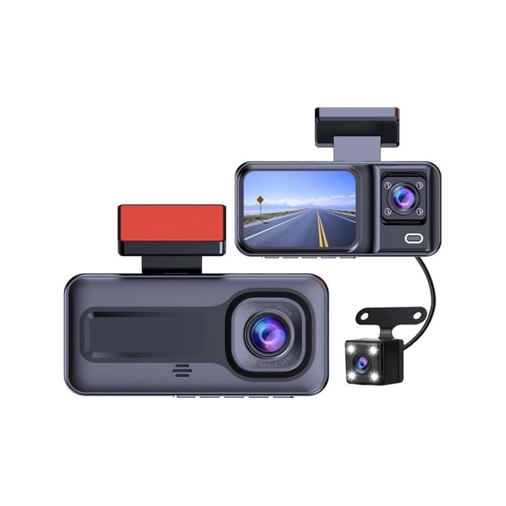 Daytona A98 Black box araç içi ön+arka+iç kayıt kamera