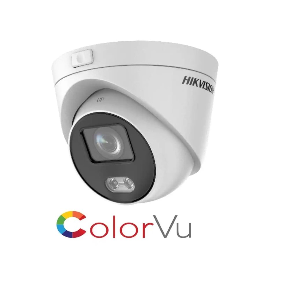 Hikvision DS-2CD1327G2H-LIUF 2 MP 2.8 mm Smart Hyb Lensli ColorVu Dome IP Kamera