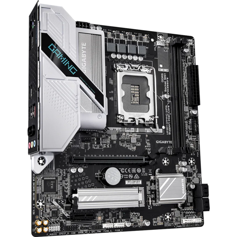 GIGABYTE H810M GAMING WIIFI6 HDMI-DP PCIE 4.0 1851p mATX