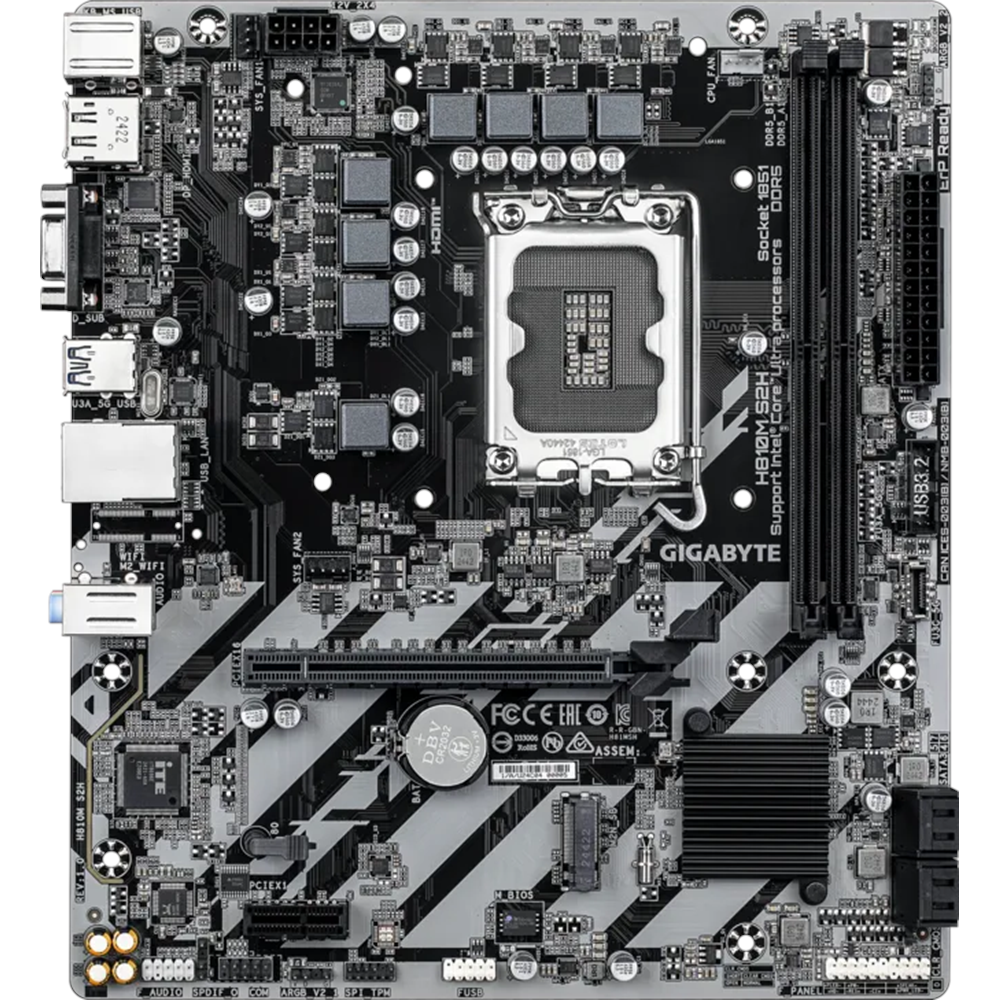 GIGABYTE H810M-S2H DDR5 HDMI-DP PCIE 4.0 1851p mATX