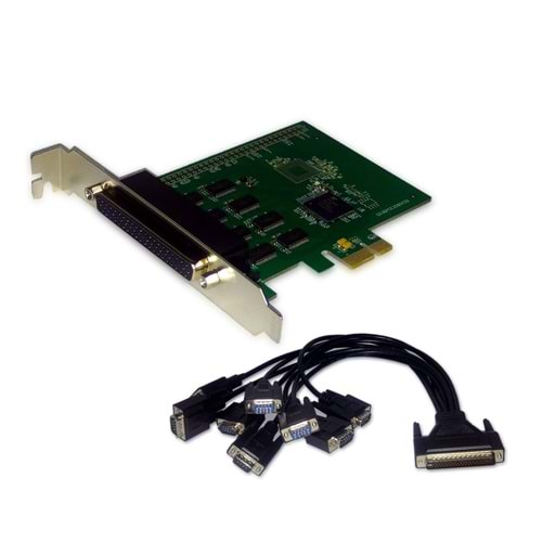 Beek BA-RS232/8-EX RS-232(Seri) 8'li PCI Express k kart