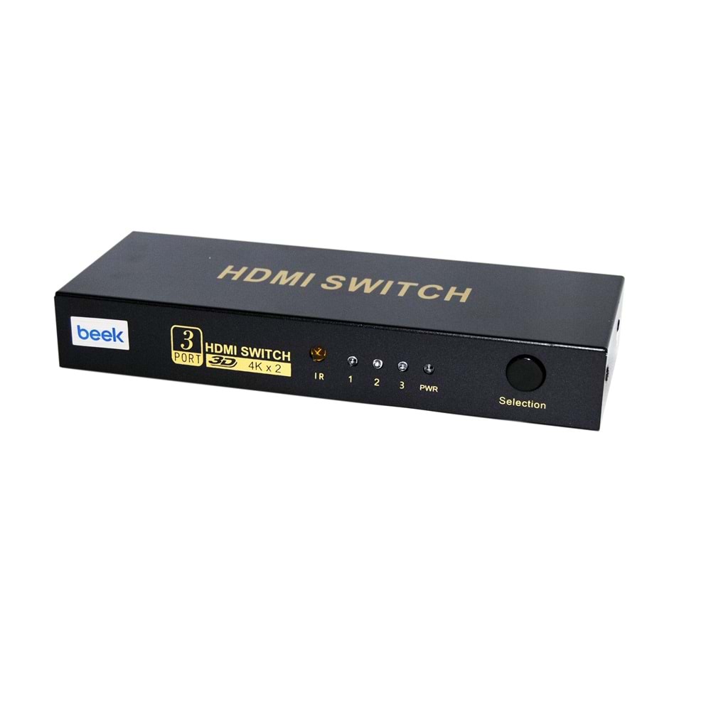 Beek BS-VSW-HD31UH 3'lü UHD 4K HDMI kumandalı swi switch