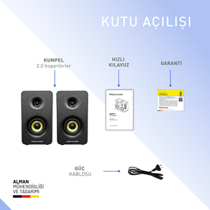 Thonet & Vander KUMPEL 2.0 50W Beyaz Speaker - 2.0 Sistem - 50W RMS