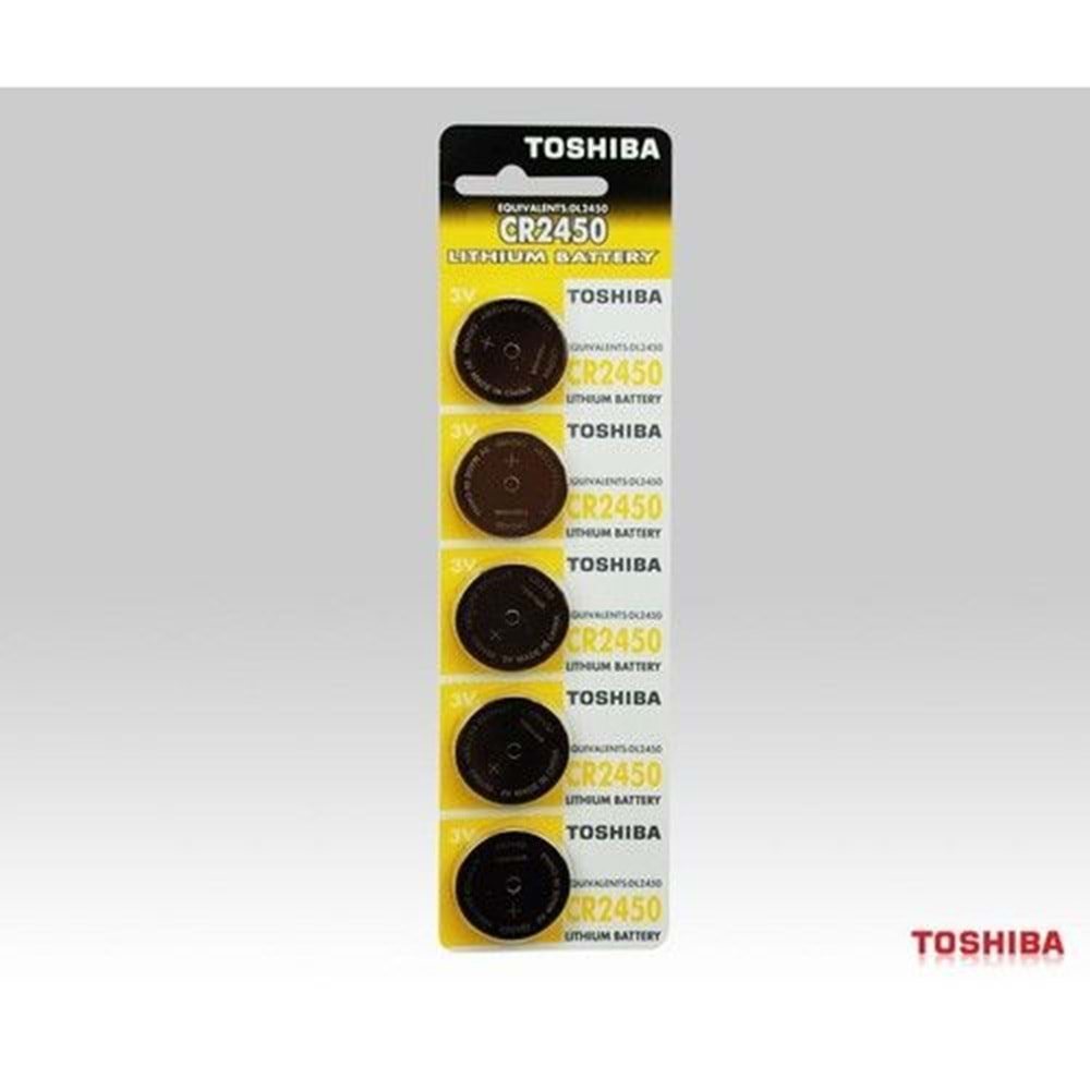 TOSHIBA CR 2450 LITHIUM PİL (5'Lİ PAKET)