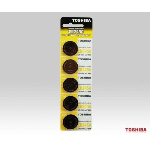 TOSHIBA CR 2450 LITHIUM PİL (5'Lİ PAKET)