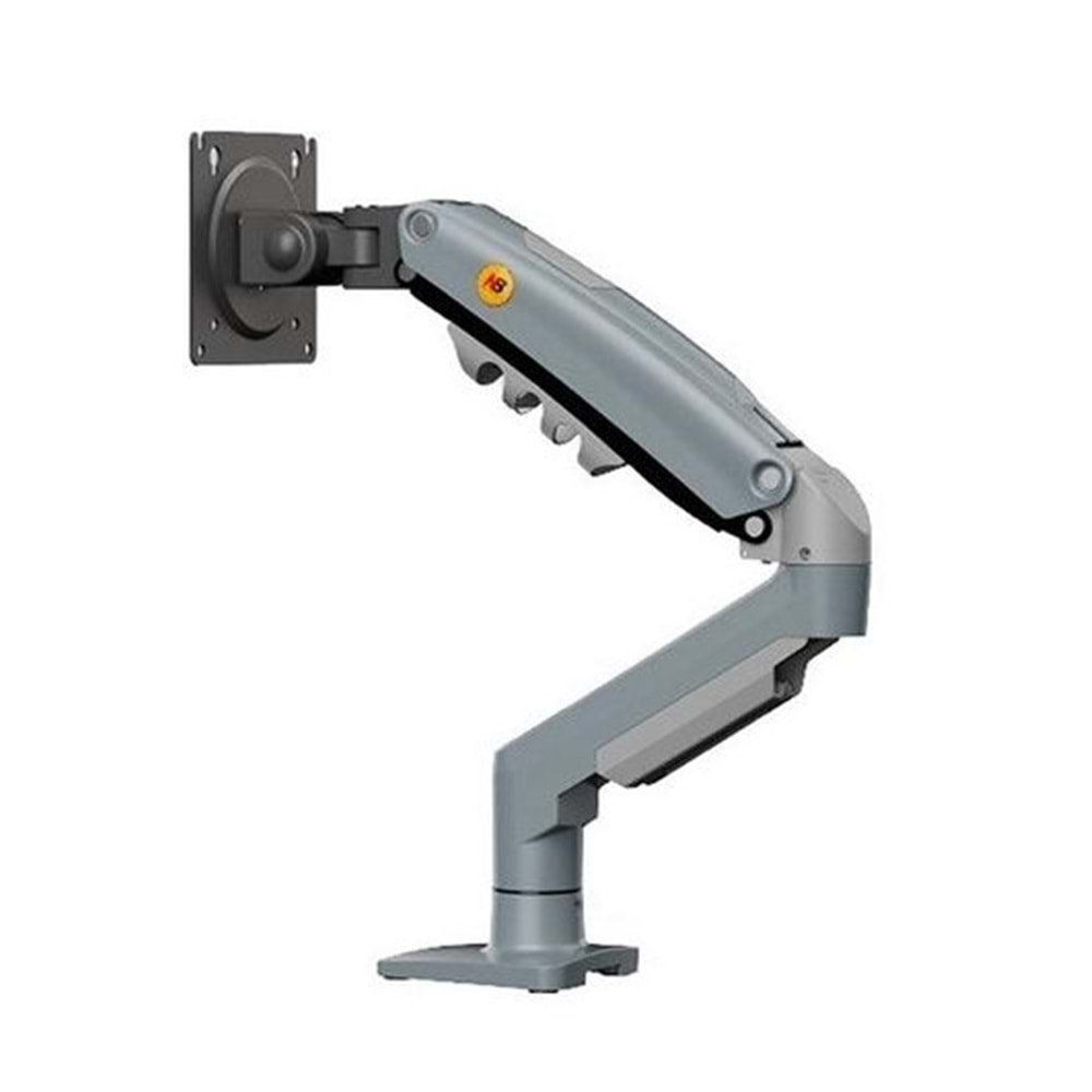 N.Bayou F80-XV amortisörlü monitör masa mavi kol