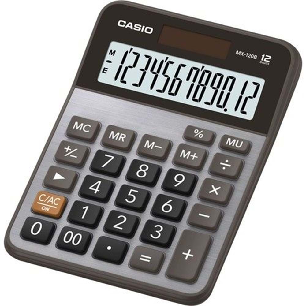 CASIO MX-120B 12 HANE HESAP MAKİNASI GÜMÜŞ