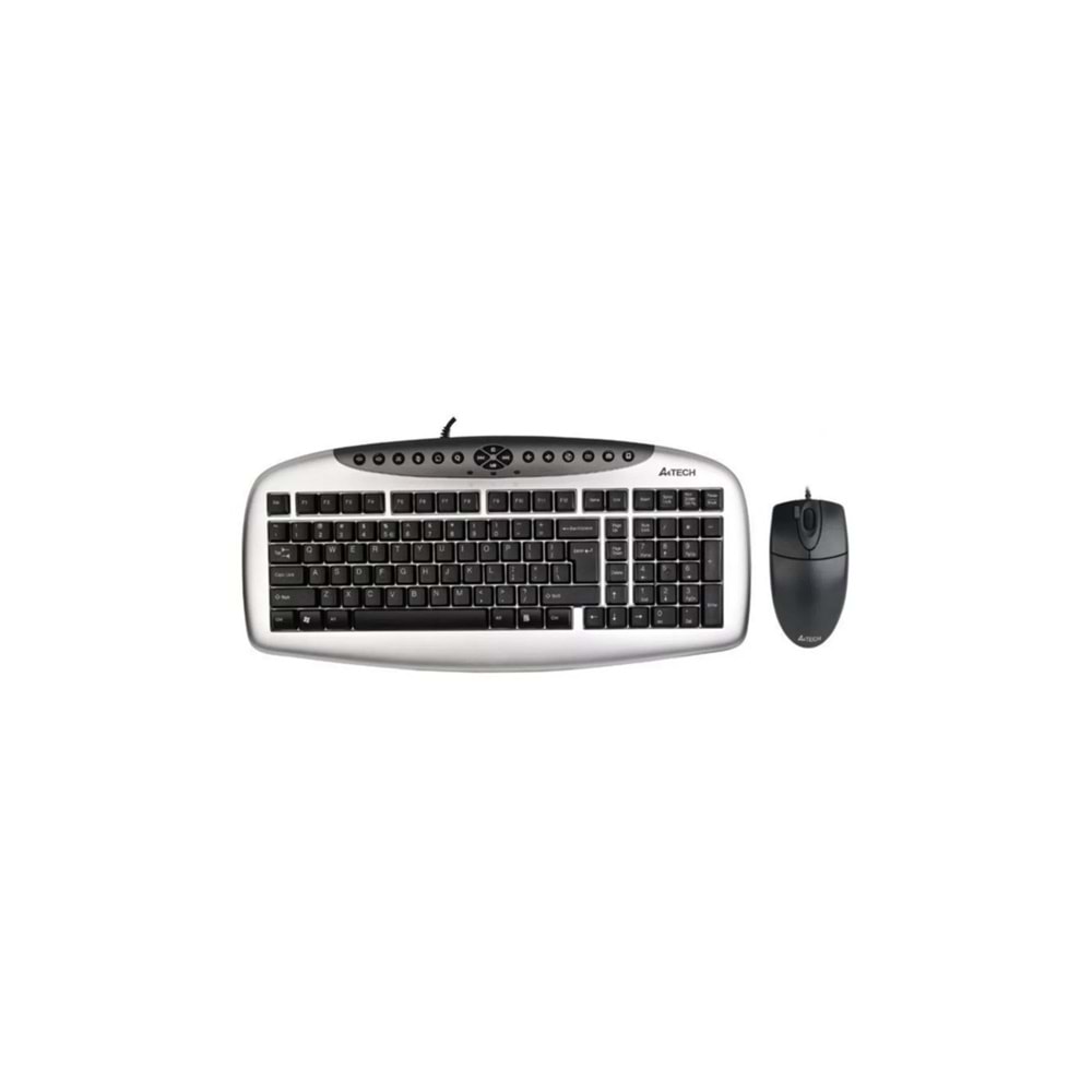 A4 TECH KB-21620D PS/2 Q KLAVYE-MOUSE SET,GÜMÜŞ-Sİ