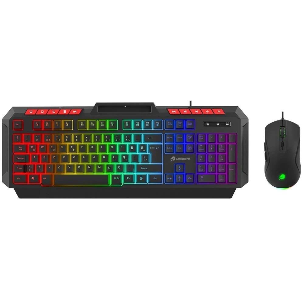 GameBooster KM-11B Knight Siyah Usb Q Klavye-Mouse Set