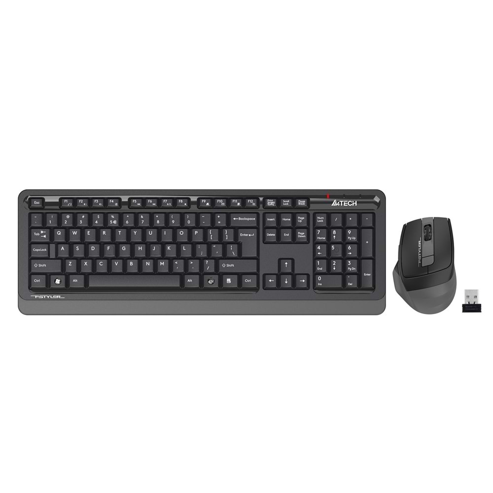 A4 Tech FG1035 Kablosuz Q Klavye-mouse siyah set