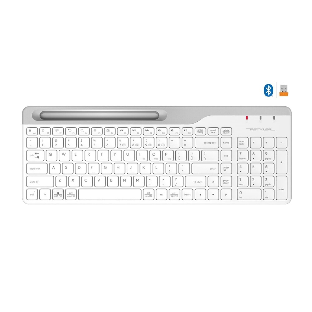 A4 Tech FBK25 Bluetooth Q nano 2,4G beyaz klavye