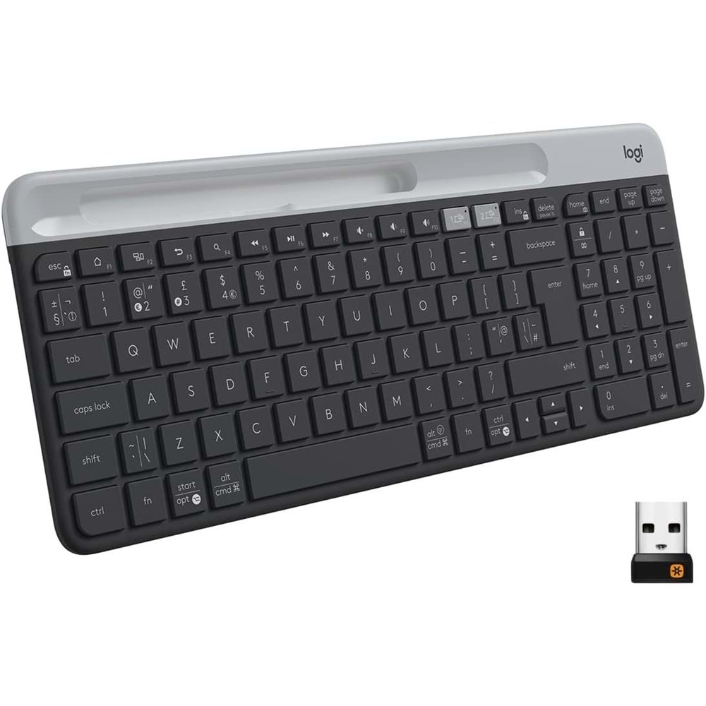 Logitech 920-010624 K580 Bluetooth slim klavye, siyah