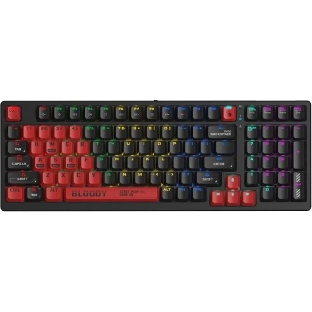 A4 Tech Bloody S98 Q USB kırmızı mekanik oyun klavye