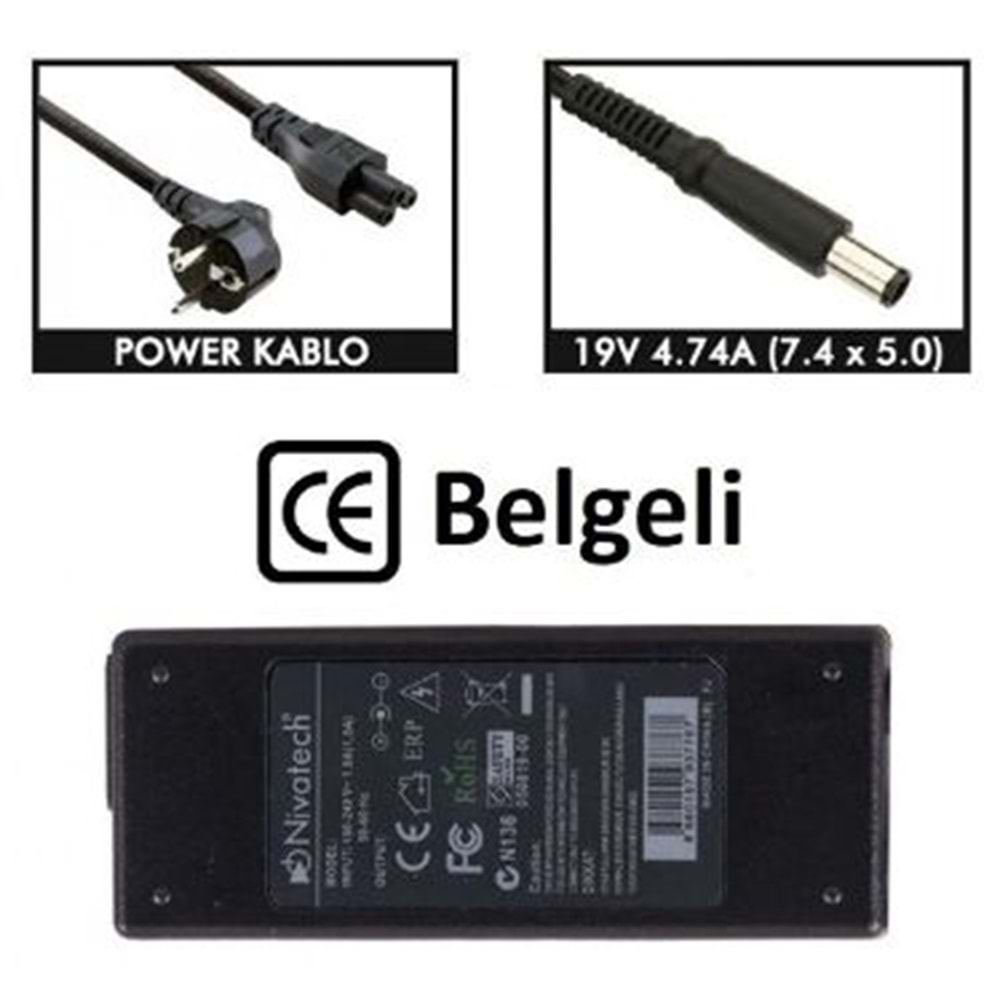 Nivatech BC915 HP 19,5V 3,33A (4,5*3,0mm) Adaptör