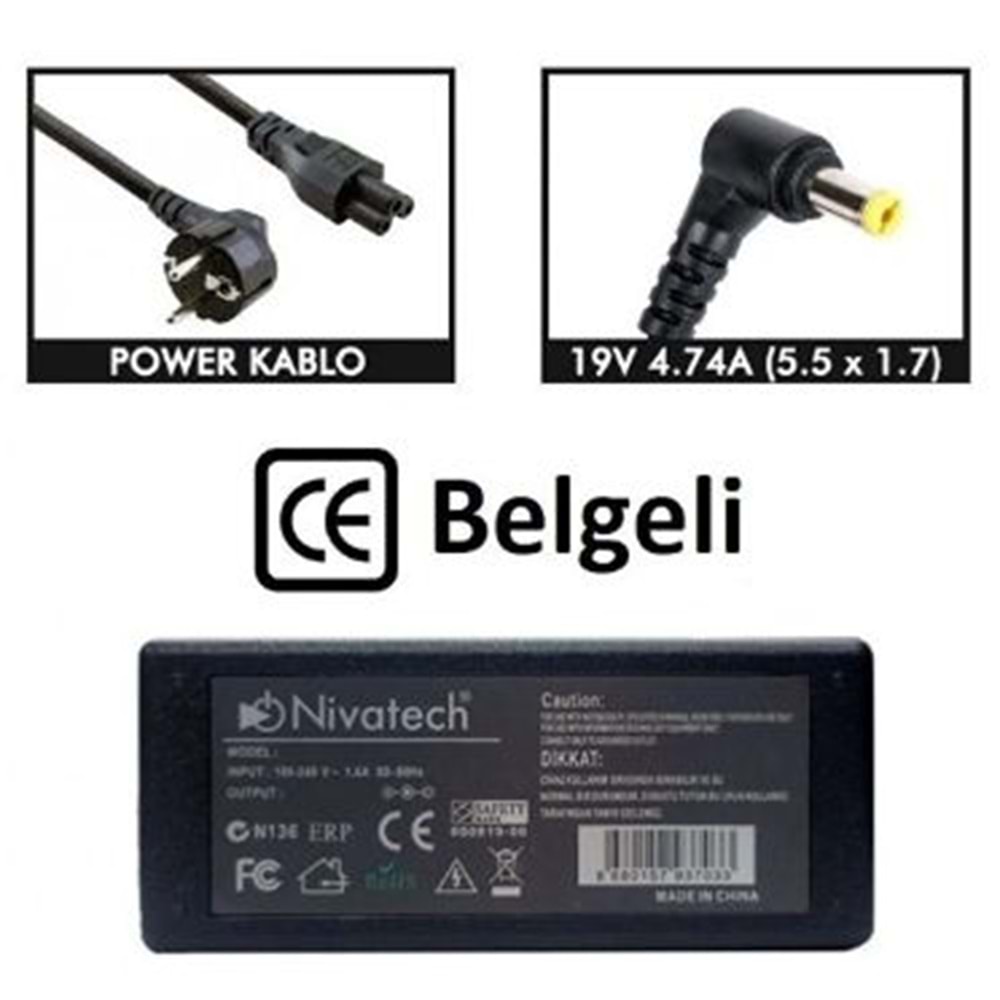 Nivatech BC952 SAMSUNG 19V 3.16A (5,5*3,0mm) Adapt