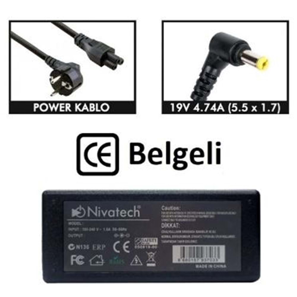 Nivatech BC961 19V 3,42A (5,5*2,5mm)STANDART