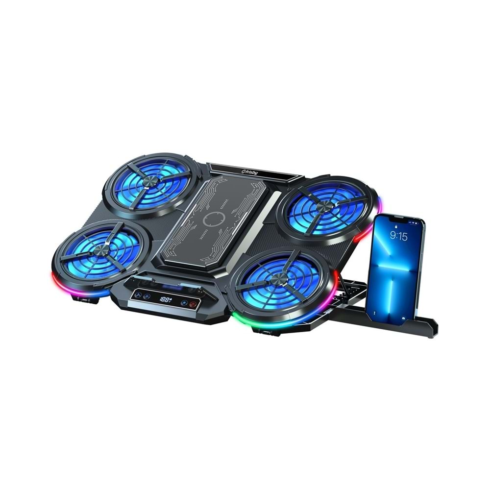 Frisby FNC-5270ST 1*80+4*100 fanlı notebook RGB stand