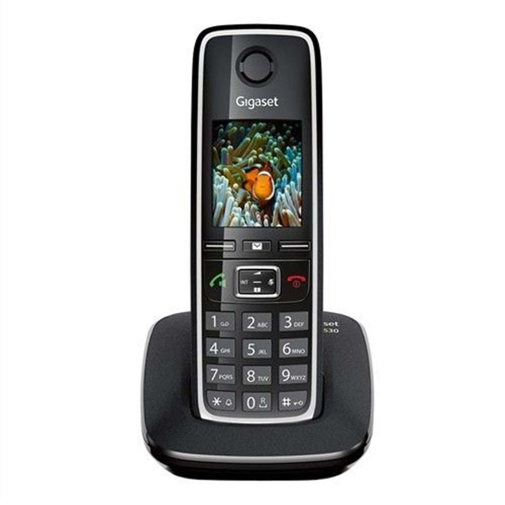 GIGASET C530 DECT TELEFON,200'lük REHBER,siyah