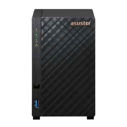 Asustor AS1102TL Nas Kayıt Cihazı (1GB Ram) (2 Disk Yuvalı) Tower Tipi (2x22TB Disk Desteği)