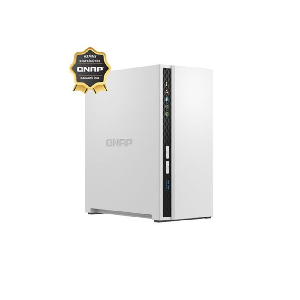 Qnap TS-233-2GB Nas Kayıt Cihazı (2GB Ram) (2 Disk Yuvalı) Tower Tipi - Distribütör Garantili