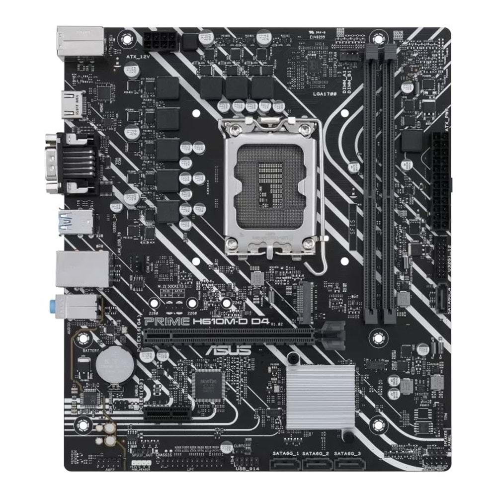 Asus Prime H610M-D D4 Ddr4 1700P Hdmi Vga M2