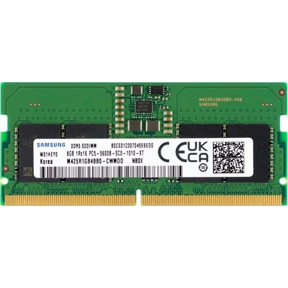 SAMSUNG 8 GB DDR5 5600 MHz SODIMM KUTUSUZ M425R1GB4PB0-CWMOL