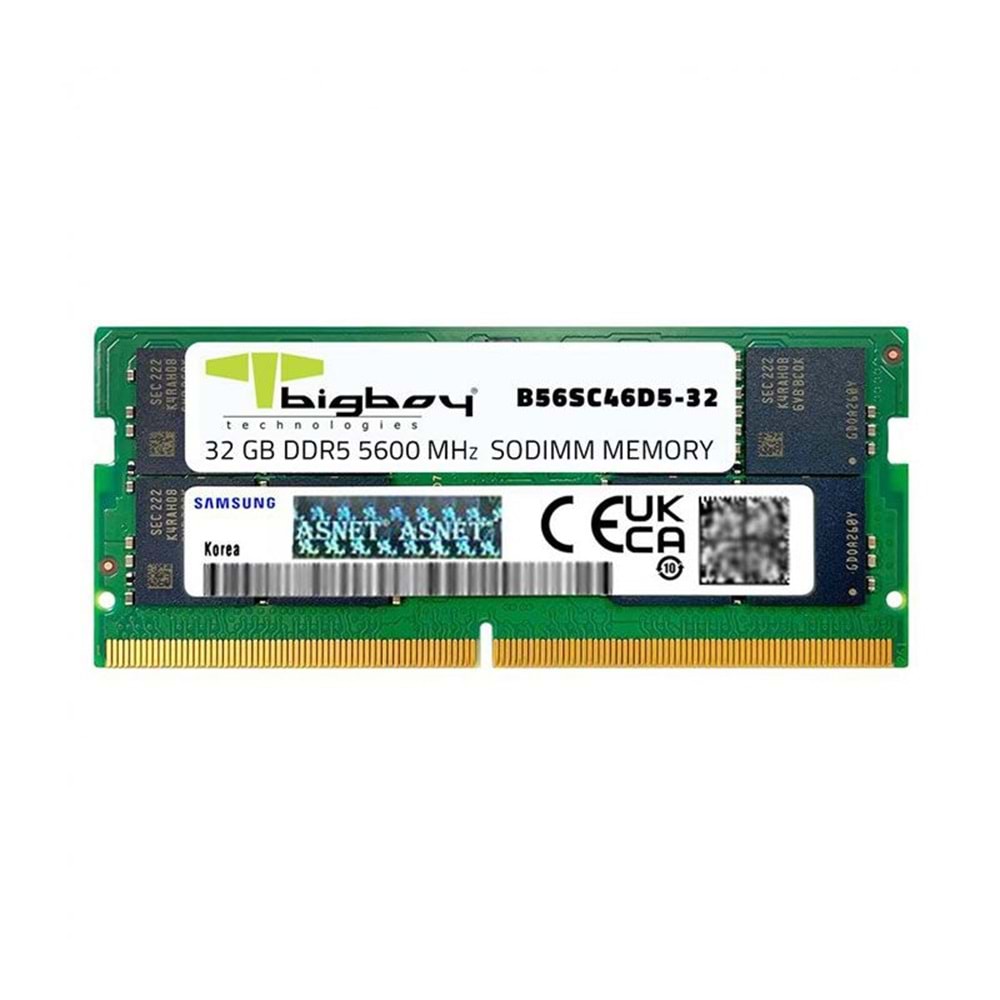Bigboy 16Gb Ddr5 5600Mhz N.Book Ram CL46 B56SC46D5-16 SAMSUNG CHIPLİ