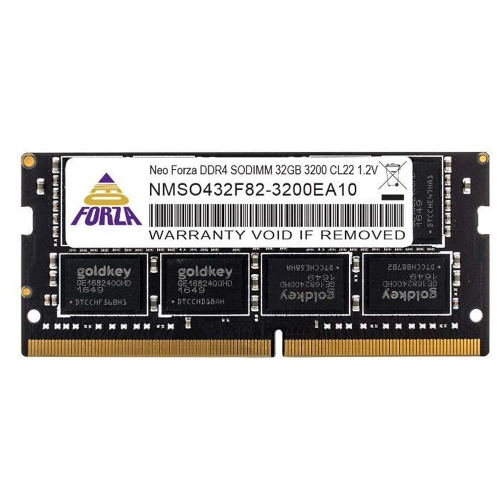 Neoforza 32Gb Ddr4 3200MHz CL22 1.2V Sodimm (Model : NMSO432F82-3200EA10)