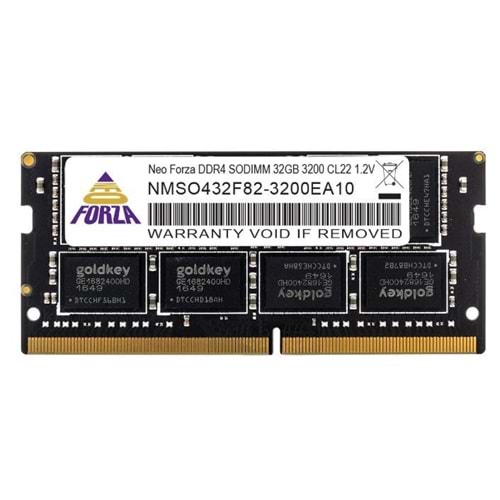 Neoforza 32Gb Ddr4 3200MHz CL22 1.2V Sodimm (Model : NMSO432F82-3200EA10)