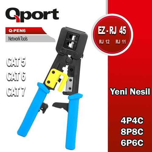 Qport Q-PEN6 RJ45 Yeni nesil sıkma pensesi