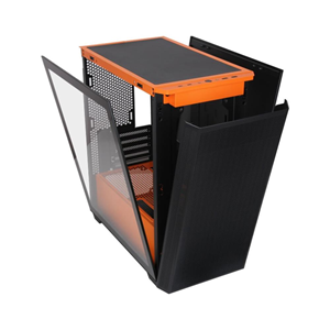 POWERBOOST PB-P2252BO 4-ARGB Fanlı Mid-Tower PC Kasası Turuncu