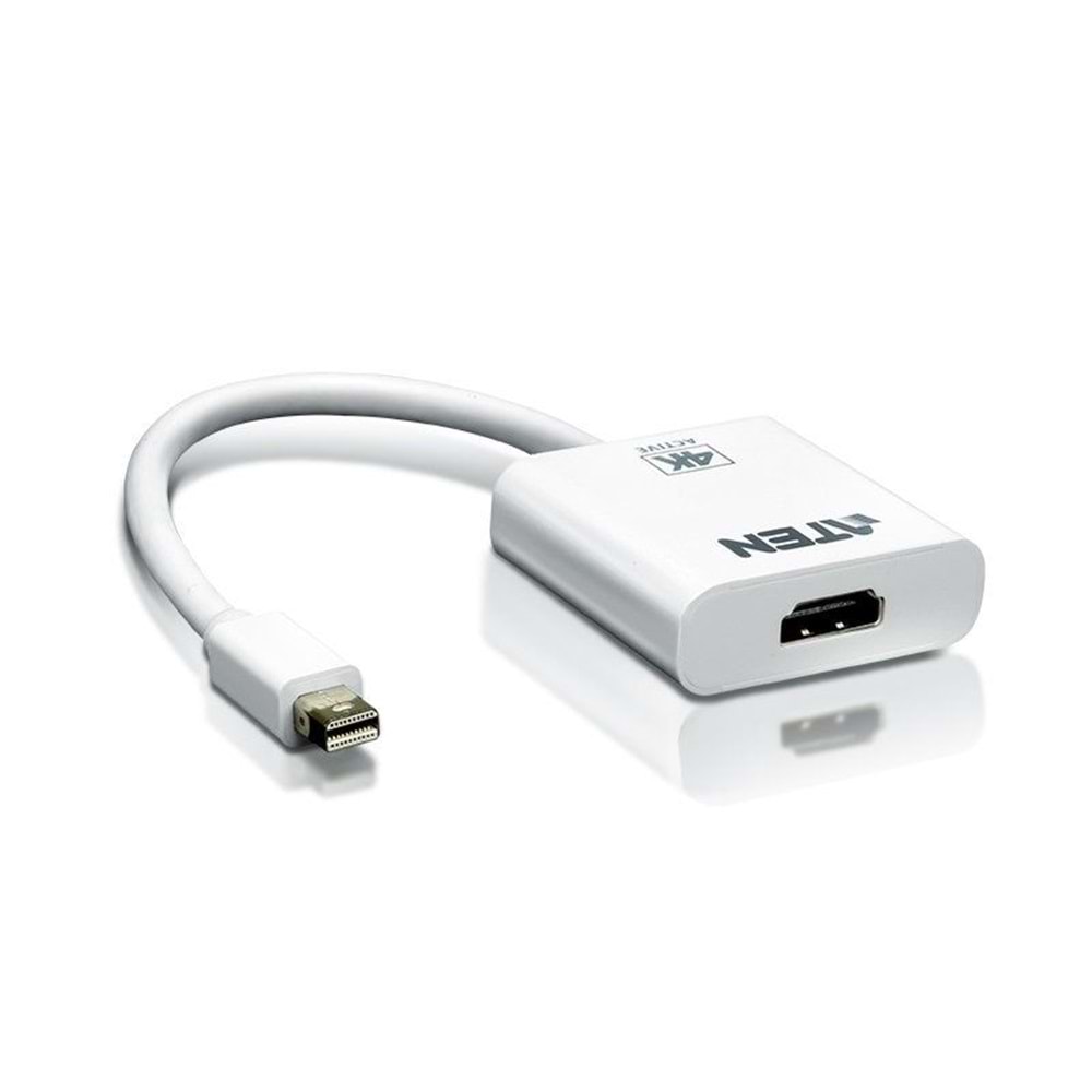Aten-VC981 20cm Mini DP(E)<=> 4K HDMI(D)beyaz çevi ,BEYAZ