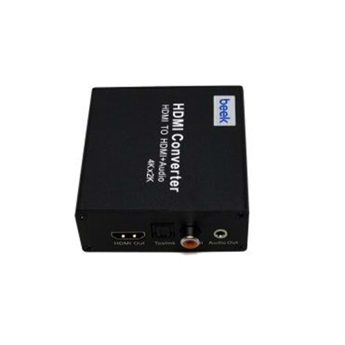 Beek BS-CV-HA-HAAU HDMI <-> HDMI + Ses Sinyal Çevirici (Giriş:Hdmi=>Çıkış:Hdmi+Toslink Ses Çıkışı+Coax Ses Çıkışı+Analog Ses Çıkışı)