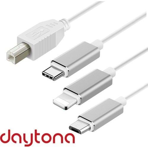 Daytona ADS-501 3'LÜ USB-B=>Micro ligtning çevirici Bilgisayar, Cep Telefonları (OTG), Tabletler, Org