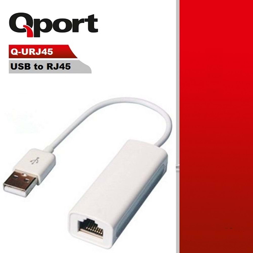 Qport Q-URJ45 USB2.0 => RJ45 ethernet çevirici