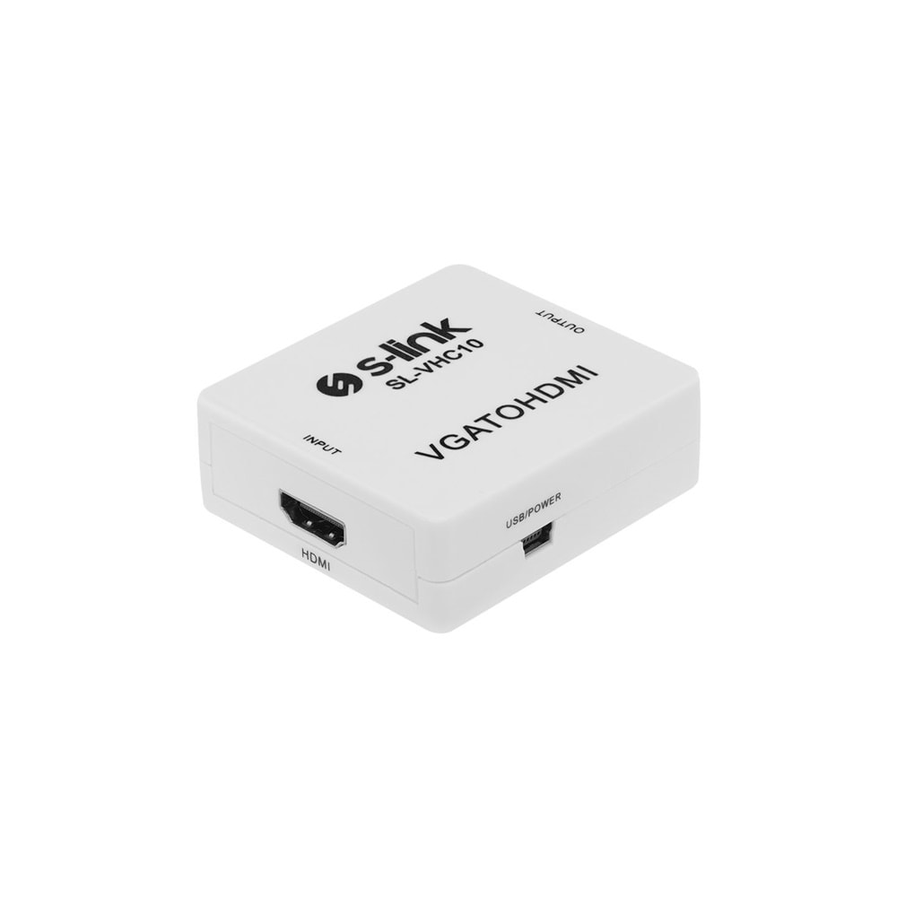 S-link SL-VHC10 VGA => HDMI Mini çevirici (Giriş: VGA => Çıkış: HDMI)