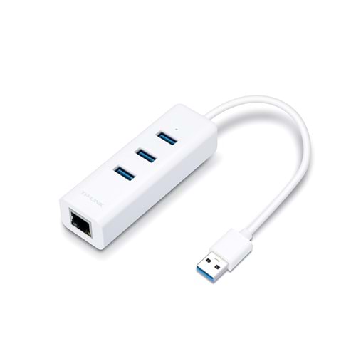 Tp-link UE330 USB3.0 3'lü hub+gigabit ethernet ada adaptör (3yıl üretici garantili)