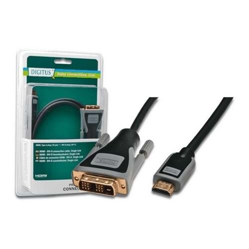 Digitus DK-330302-100-D 10m HDMI=>DVI(18+1) kablo