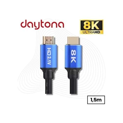 Daytona A5094 1,5m HDMI Kablo,8K,UHD 2.1V 48GPS